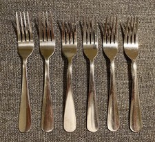 6 Gabel Menügabel Speisegabel 18,5 cm Edelstahl