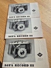 agfa Record 3 manuals