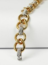 Sportliches Armband 750 Gold, 18 Karat, Brillant 1,68 Karat lupenrein, tw.