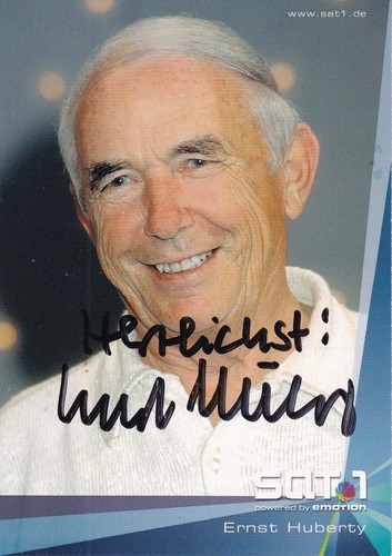 Autogramm ernst huberty - autogramm,