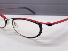 Theo Brille Damen Rot Schwarz