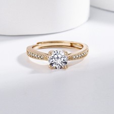 Goldener weißer Kupfer Ring