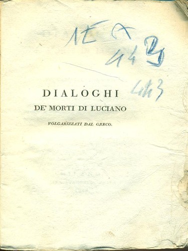 Dialoge der toten alte - dialoge,