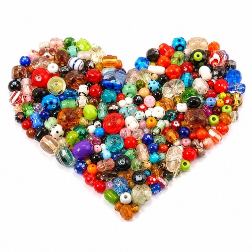 500g glasperlen mix lampwork - 500g,
