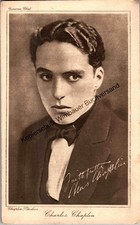 Autogrammkarte Charlie Chaplin