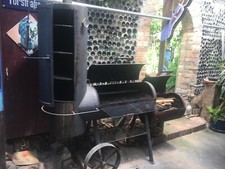 Farmer Grill Profi BBQ-Smoker FG/075 mit Räucherkamin, gebraucht, Selbstabholung