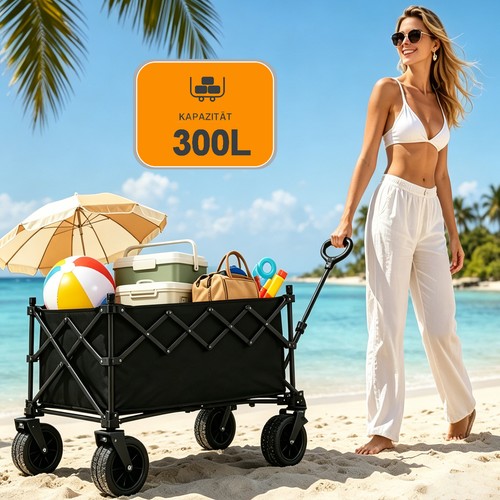 Bollerwagen faltbar 300l - bollerwagen,
