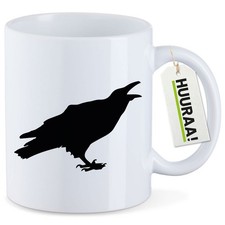 Kaffeetasse Rabe Silhouette