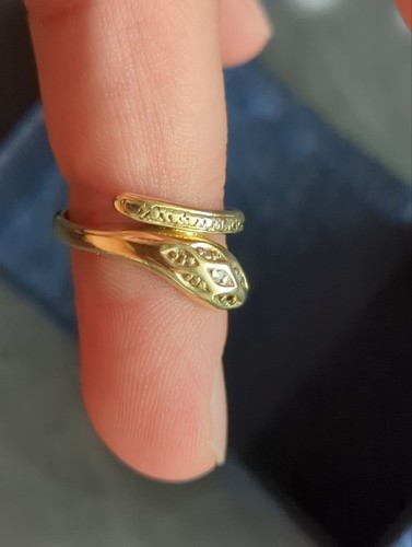 Schlangen ring gelbgold - ring,