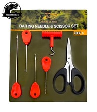 Boilienadel Set Ködernadel für Karpfen Schere Stringer Bohrer Knot Puller