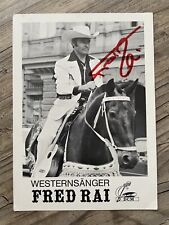 Autogrammkarte **Westernsänger Fred Rai**