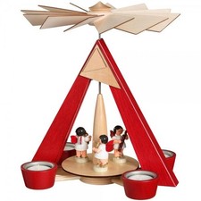 Teelichtpyramide Engel mit