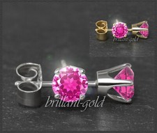 Ohrstecker 585 Gold, pinke