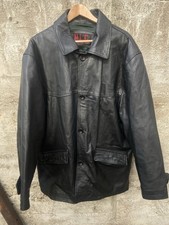 Schwarze Echtlederjacke von Nashville Leather Company (N.L.C), Gr. XXL