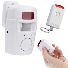 Sensor Alarmgerät Fernbedienung 105dB Infrarot Sirene Bewegungsmelder PIR System