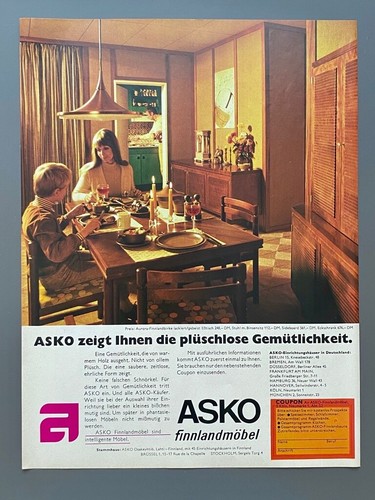 Asko finnlandmöbel design 70s - finnlandmöbel,