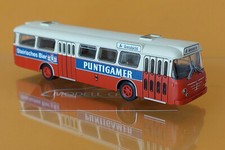 Brekina 59387 Büssing Senator 12 D Klagenfurt - Puntigamer 1962 1:87 NEU Modell