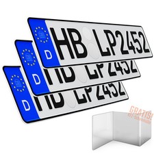 3x Kennzeichen 52x11cm