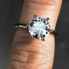Massiver 14 K Weißgold 2,00