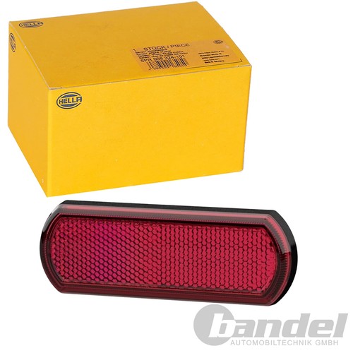 Hella rückstrahler rot hinten - rot,