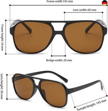 Mode Rechteckige Sonnenbrille