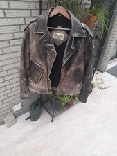 BBC Motorrad Lederjacke Größe xl, sehr hochwertiges dickes Rindsleder Antikleder