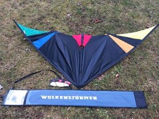 Lenkdrachen Wolkenstürmer NEU Skydart Spannweite 175 cm/82'' der Silberstreif