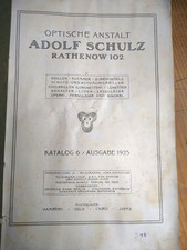 Rathenow Adolf Schulz Katalog