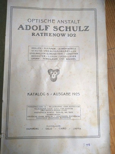 Rathenow adolf schulz katalog - rathenow,