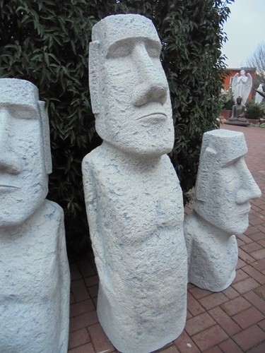 Steinfigur xxxl moai - steinfigur,,
