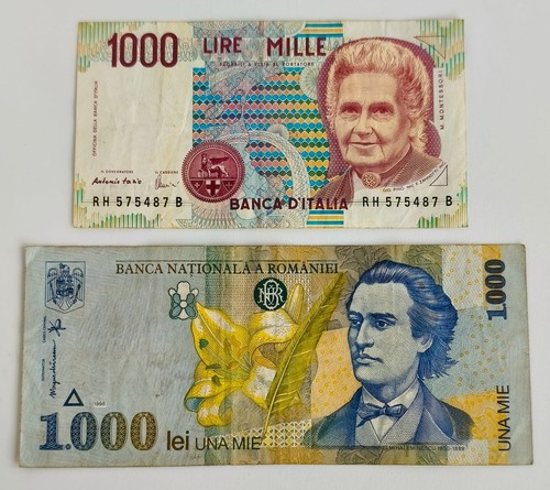Italien rumänien 1000 lire - +,