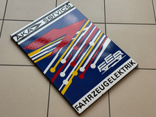 DDR Emailschild AKA Service VEB Kombinat FER IKA Fahrzeug Beleuchtung Batterie