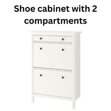 IKEA HEMNES Schuhschrank mit 2 Fächern 89x30x127 cm weiß
