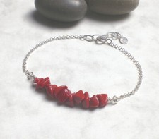 Armband rote Koralle 925