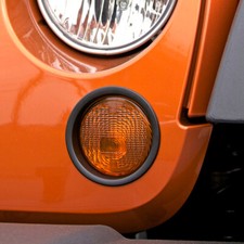 Blinkerring im Grill schwarz