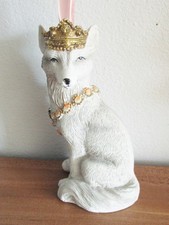 Figur Wolf mit Krone hängend