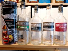 AUCHENTOSHAN 9x LEERE Whisky Flaschen mit OVP + 1 Blechdose