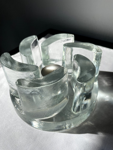Schweres blockglas - 70-er:,
