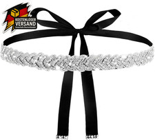 Silber Glitzer-Gürtel für