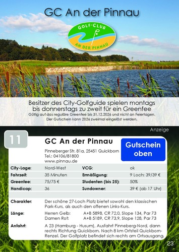 Greenfee gutschein golfclub - greenfee-gutschein, an