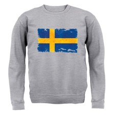 Schweden Grunge Stil Flagge -