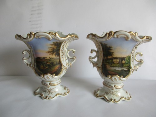 Paar biedermeier vasen - paar,