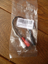 Cinch Audio - / Videokabel, Cinchstecker, Stecker, Buchse, 0,2 m