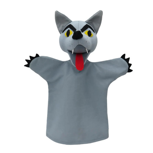 Handpuppe wolf gelbe augen - handpuppe,
