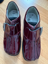 Kinder Retro Lackschuhe mit Klettverschluss, Gr 29, Bordeaux, neu