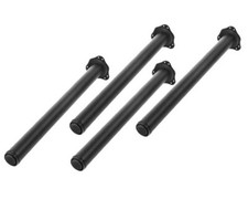 1 Satz Tischfüße höhenverstellbar Tischbeine Schwarz Möbelfuß Ø60mm 71-110cm