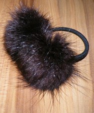 Echtpelz Haargummi Scrunchi