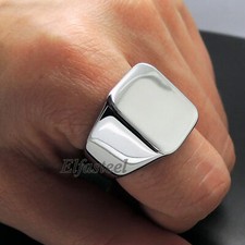 Men's High Polished Signet