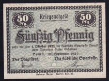 Bomst Polen Babimost: 50 Pfennig 1920