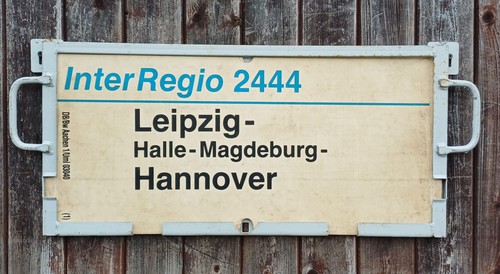 Zuglaufschild aus pvc - zuglaufschild,
